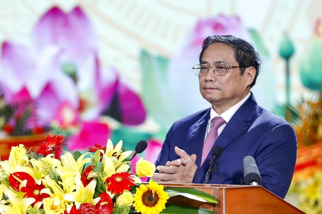 Thủ tướng Phạm Minh Chính: Đồng chí Võ Văn Kiệt luôn chân thành, cởi mở với mọi người, đặc biệt quan tâm tới thế hệ trẻ, khuyến khích phát huy tài năng của thanh niên, tiếp thu chọn lọc ý kiến của giới trí thức và chuyên gia - Ảnh: VGP/Nhật Bắc