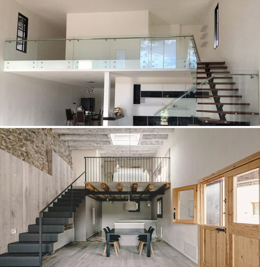 Gác lửng được xem là giải pháp tối ưu cho những căn nhà có diện tích nhỏ. Đồ họa: Kim Nhung