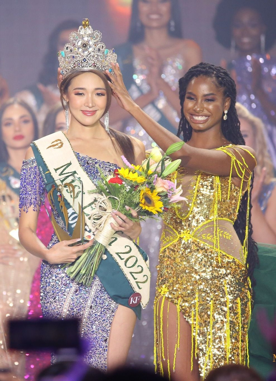 Mina Sue Choi đăng quang Hoa hậu Trái đất 2022. Ảnh: MISS EARTH