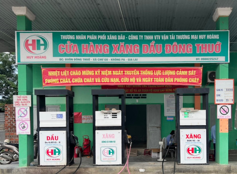 Cửa hàng xăng dầu của Công ty TNHH một thành viên Thanh Chức Gia Lai bị xử phạt 25 triệu đồng. Ảnh: cơ quan chức năng cung cấp Cửa hàng xăng dầu của Công ty TNHH một thành viên Thanh Chức Gia Lai bị xử phạt 25 triệu đồng. Ảnh cơ quan chức năng cung cấp