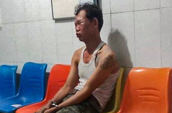 Nghi phạm Đức tại cơ quan công an. Ảnh: CACC Nghi phạm Đức tại cơ quan công an. Ảnh: CACC