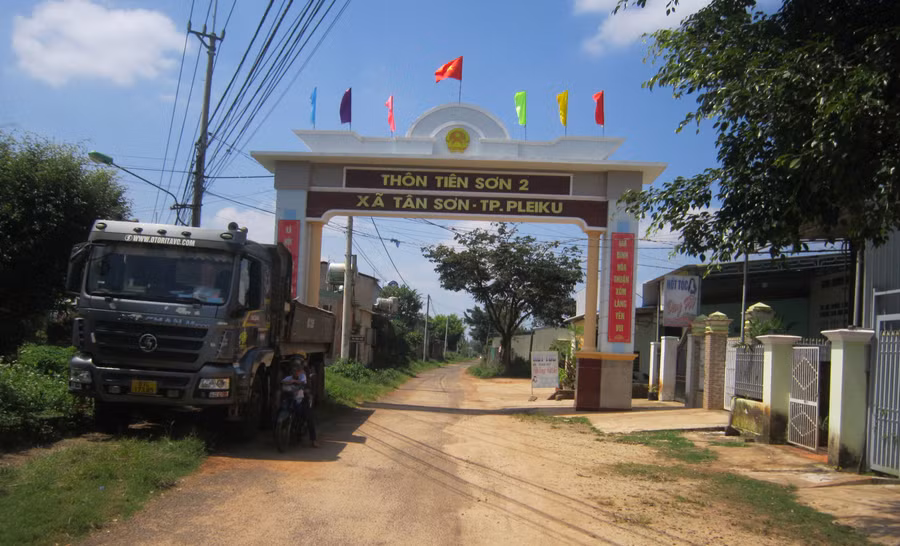 Làng Tiên Sơn hôm nay.Ảnh: Ngọc Tấn