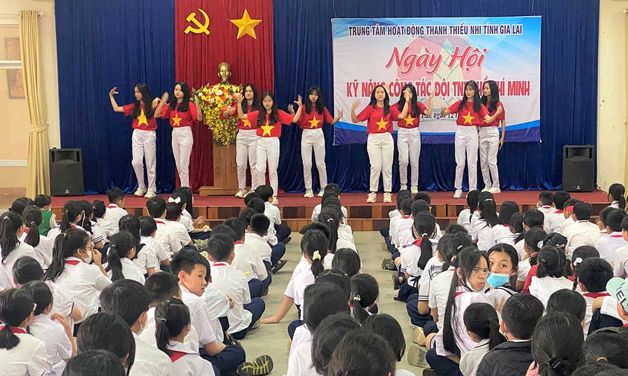 Ngày hội kỹ năng công tác Đội năm 2022. Ảnh: Hà Đức Thành Ngày hội kỹ năng công tác Đội năm 2022. Ảnh: Hà Đức Thành