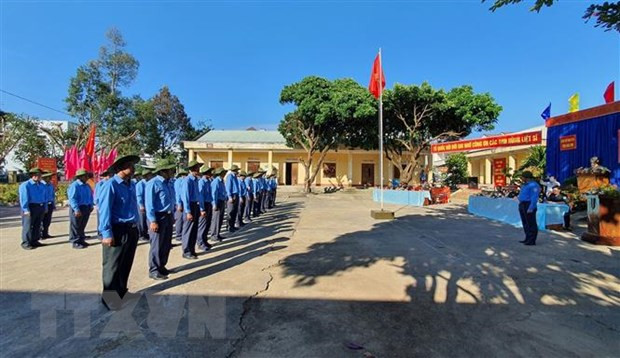 Đội K53 làm lễ xuất quân tìm kiếm, quy tập hài cốt liệt sỹ hy sinh tại Lào và Campuchia. Ảnh: Cao Nguyên/TTXVN)