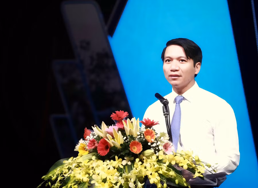 Đồng chí Nguyễn Ngọc Lương - Bí thư thường trực Trung ương Đoàn, Chủ tịch Hội Liên hiệp Thanh niên Việt Nam. Ảnh: Bảo Anh 