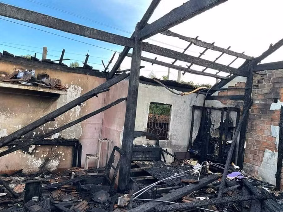 Hiện trường vụ hỏa hoạn. Ảnh: Người dân cung cấp