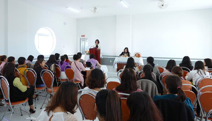 Quang cảnh buổi tập huấn. Ảnh: Mộc Trà