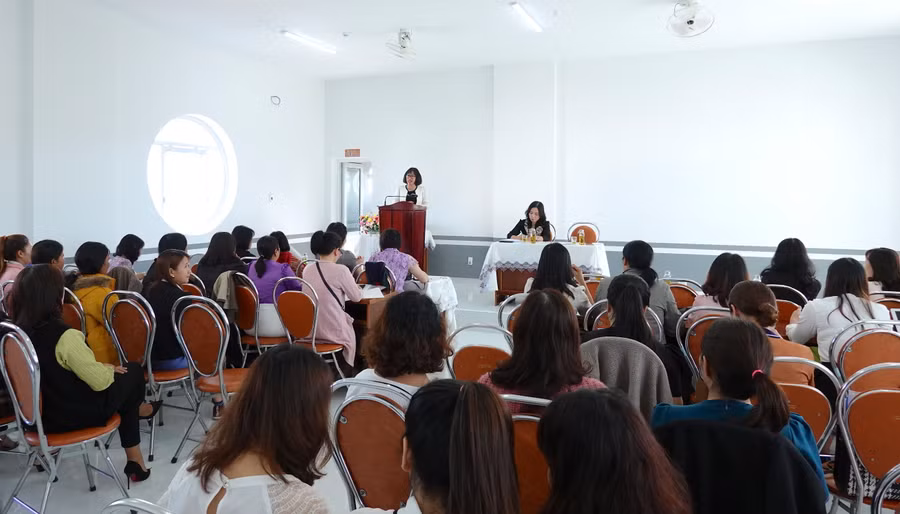 Quang cảnh buổi tập huấn. Ảnh: Mộc Trà Quang cảnh buổi tập huấn. Ảnh: Mộc Trà