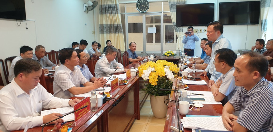 Ông Nguyễn Xuân Cường-Cục trưởng Cục Đường bộ Việt Nam tại buổi làm việc với lãnh đạo Phú Yên. Ảnh: Thanh Khương