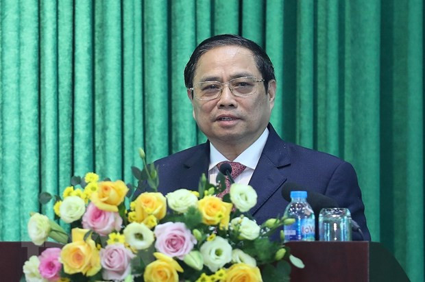 Thủ tướng Phạm Minh Chính phát biểu chỉ đạo tại Hội nghị. (Ảnh: Dương Giang/TTXVN) Thủ tướng Phạm Minh Chính phát biểu chỉ đạo tại Hội nghị. (Ảnh: Dương Giang/TTXVN)