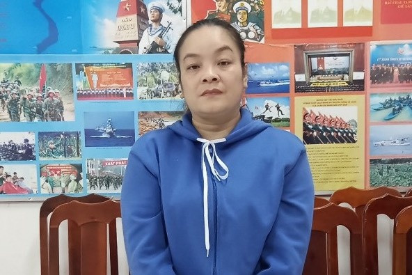 Bị can Lê Thị Trang lúc bị bắt. Ảnh: Nam Long Bị can Lê Thị Trang lúc bị bắt. Ảnh: Nam Long