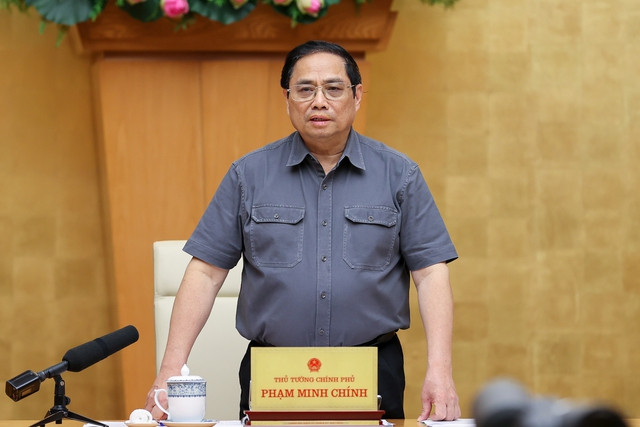 Thủ tướng Phạm Minh Chính: Huy động nguồn lực xã hội trong bảo tồn, phát huy giá trị di sản văn hóa. Ảnh: VGP/Nhật Bắc Thủ tướng Phạm Minh Chính: Huy động nguồn lực xã hội trong bảo tồn, phát huy giá trị di sản văn hóa - Ảnh: VGP/Nhật Bắc