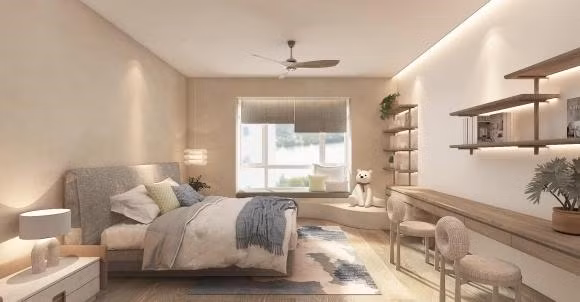 Không gian phòng ngủ của tổ ấm nữ ca sĩ.