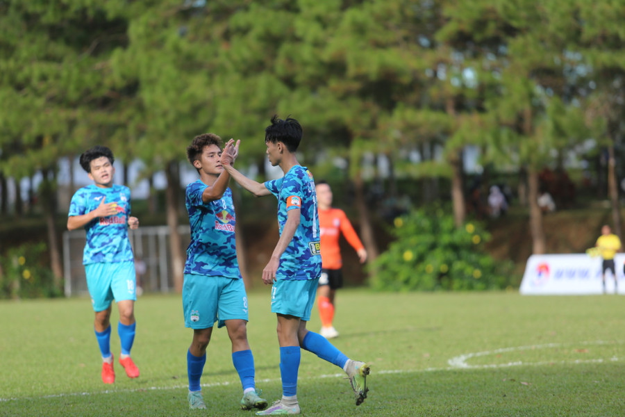 U21 HAGL đã giành chiến thắng trước đối thủ mạnh để toàn thắng 3 trận Ảnh :Văn Ngọc