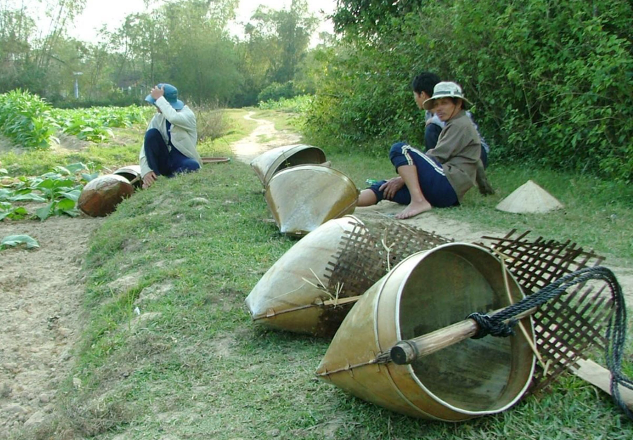 Làng trồng thuốc lá. Ảnh: T.Đ.T Làng trồng thuốc lá. Ảnh: T.Đ.T