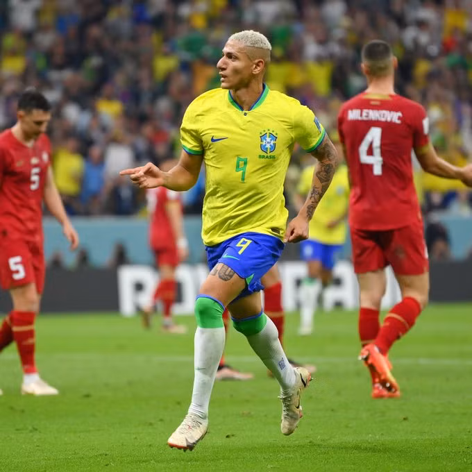Richarlison đã tỏa sáng với cú đúp vào lưới Serbia Ảnh: FIFA
