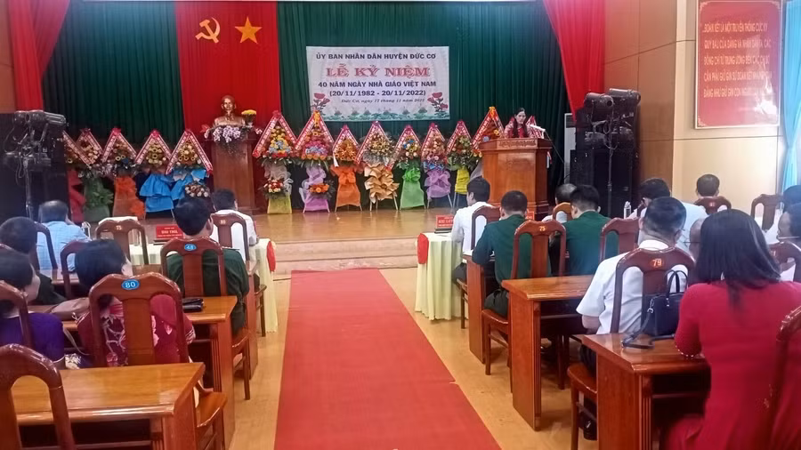 Toàn cảnh Lễ Kỷ niệm. Ảnh. Đinh Yến