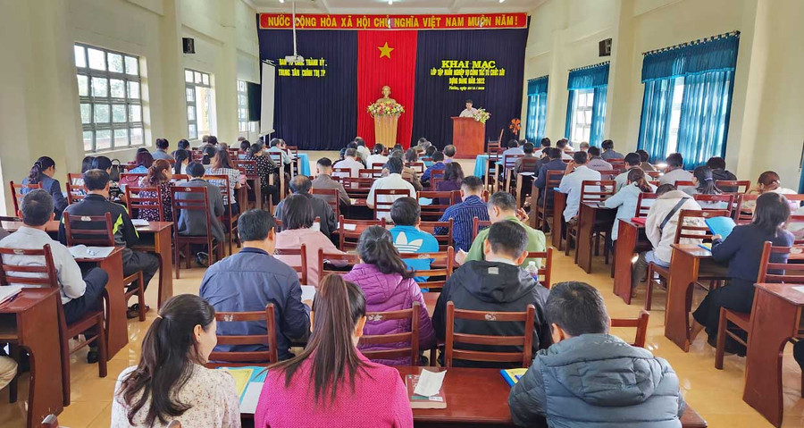  Quang cảnh lớp tập huấn. Ảnh: Bá Bính