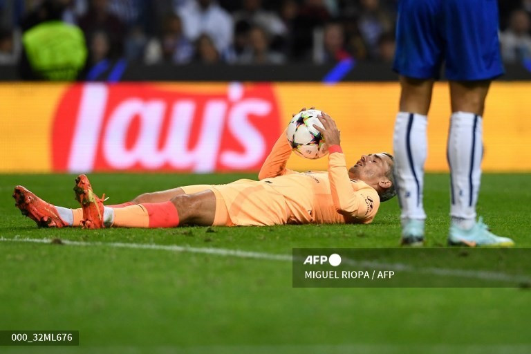 Griezmann bỏ lỡ nhiều cơ hội trong hiệp 2. Ảnh: AFP