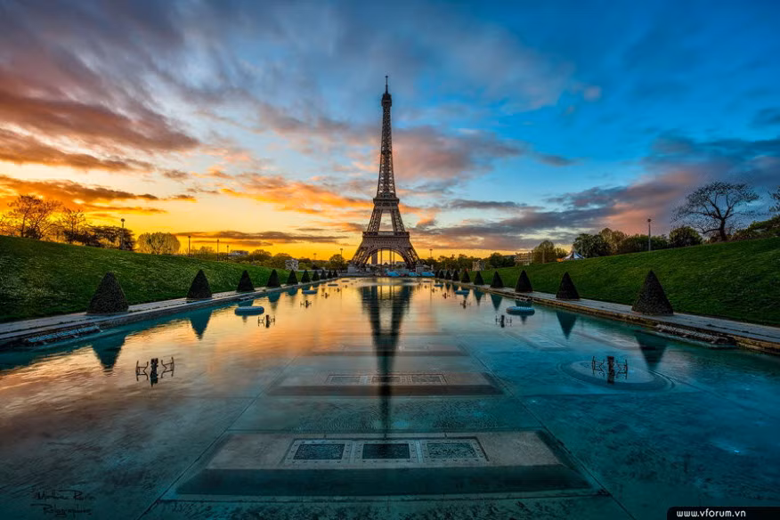 Hình ảnh đẹp về tháp Eiffel nước Pháp
