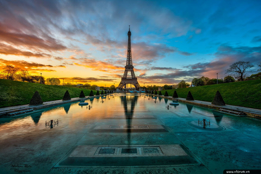 Hình ảnh đẹp về tháp Eiffel nước Pháp