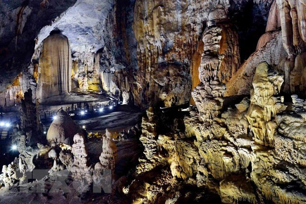 Động Thiên Đường, một kỳ quan thuộc Di sản thiên nhiên thế giới Vườn Quốc gia Phong Nha-Kẻ Bàng (Quảng Bình). Nguồn: TTXVN