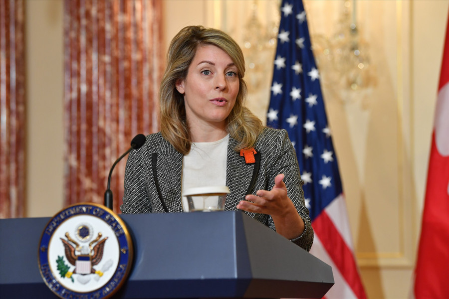 Bộ trưởng Bộ Ngoại giao Canada Mélanie Joly. Ảnh: AFP