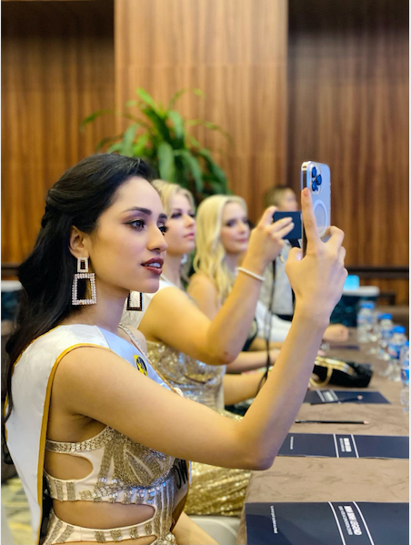 Các thí sinh tham dự cuộc thi Hoa hậu Du lịch thế giới 2022.