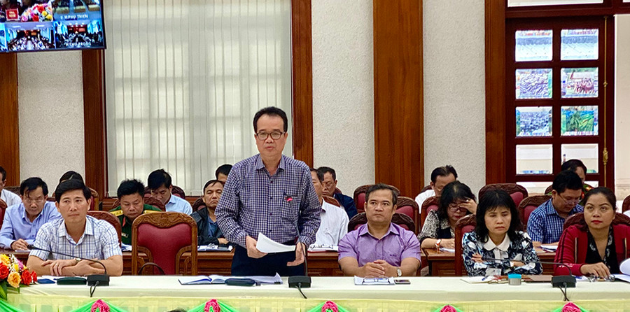 Ông Lưu Trung Nghĩa-Giám đốc Sở Nông nghiệp và PTNT phát biểu tại Hội nghị. Ảnh: Hà Duy Ông Lưu Trung Nghĩa-Giám đốc Sở Nông nghiệp và PTNT phát biểu tại Hội nghị. Ảnh: Hà Duy