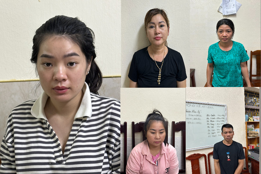 Các đối tượng trong đường dây buôn ban ma túy 