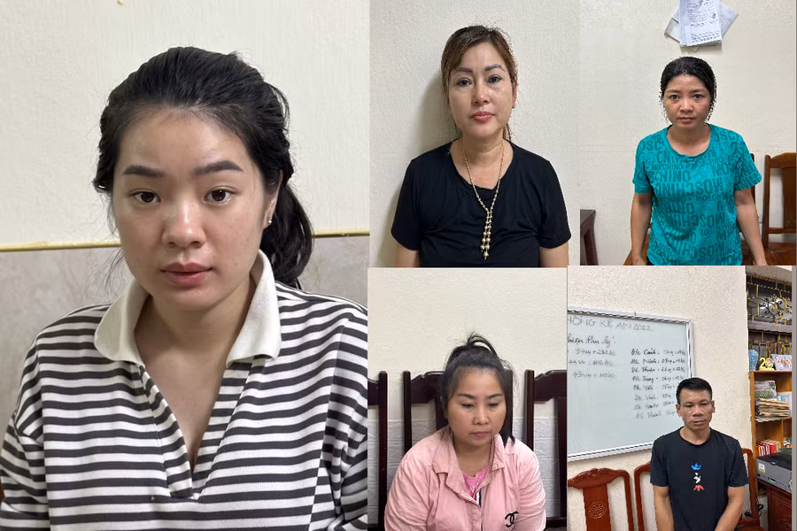 Các đối tượng trong đường dây buôn ban ma túy 