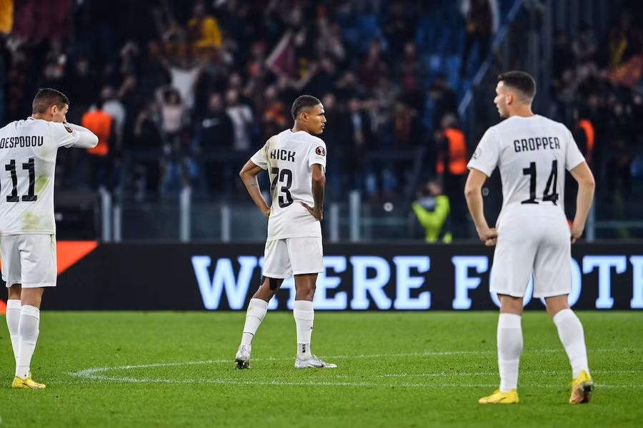 Nỗi thất vọng của Ludogorets. Ảnh: AFP