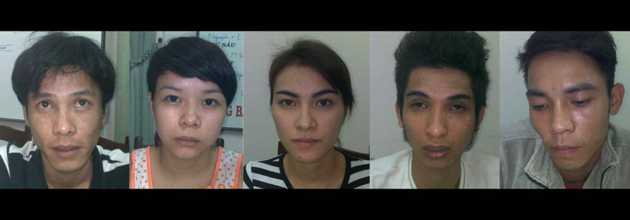 Các đối tượng tại Cơ quan Điều tra. Ảnh: Lê Hà Các đối tượng tại Cơ quan Điều tra. Ảnh: Tiến Dũng