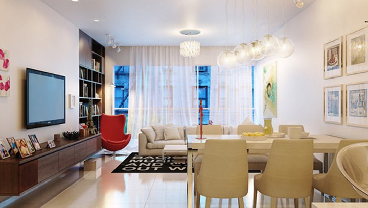  Sự đơn giản phảng phất một chút phức tạp, màu sắc trung lập điểm nhấn gam màu vui nhộn…