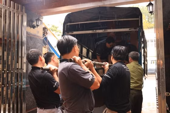 Cá thể gấu được giải cứu ở Cao Bằng ngày 23.10. Ảnh: TCĐVCA