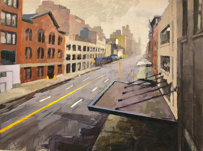  'Sau cơn mưa tại Meatpacking' của họa sĩ Pháp Laurent Dauptain