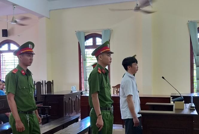 Bị cáo Huy tại tòa - Ảnh: Kim Hà