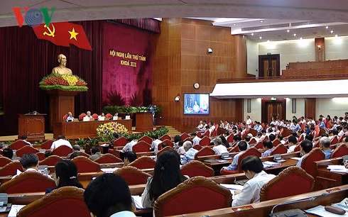 Toàn cảnh Hội nghị Trung ương 8. (nguồn: VOV)