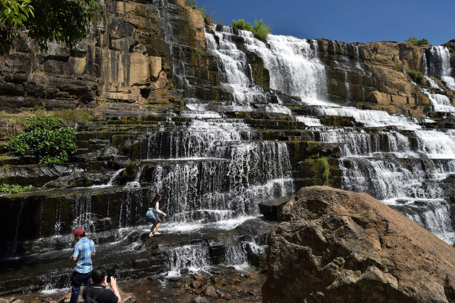 Thác Pongour (còn gọi là thác Bảy Tầng) thuộc huyện Đức Trọng, Lâm Đồng có độ cao 40 m chảy qua 7 tầng đá. (Ảnh: Public Add)