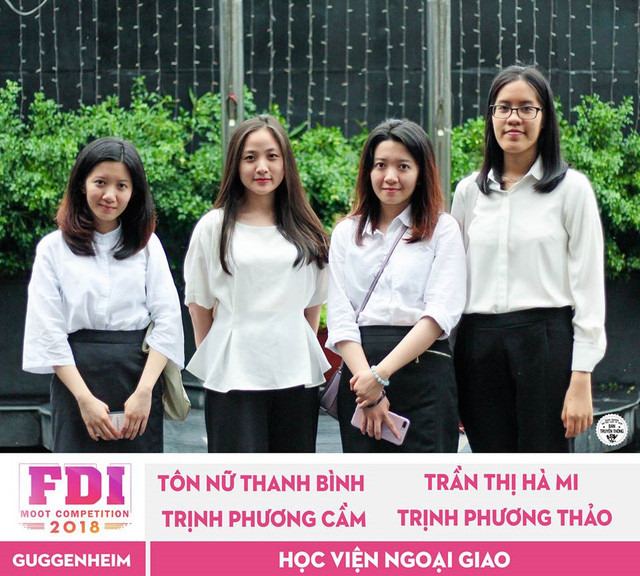 4 cô gái tài năng của Học viện Ngoại giao sẽ đại diện Việt Nam tham dự vòng thi quốc tế. 4 cô gái tài năng của Học viện Ngoại giao sẽ đại diện Việt Nam tham dự vòng thi quốc tế.