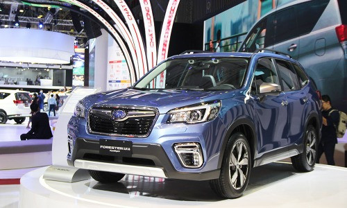 Forester 2019 phiên bản có Eyesight tại triển lãm ôtô Việt Nam 2018.