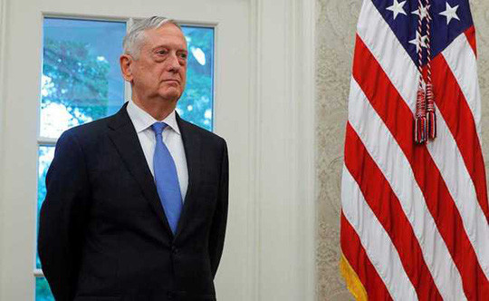 Trung Quốc đã hủy bỏ một cuộc họp an ninh với Bộ trưởng Quốc phòng Mỹ Jim Mattis được lên kế hoạch vào tháng 10 này. Ảnh: Reuters