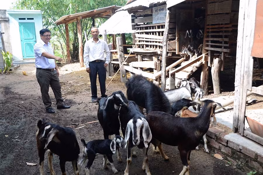  Xã Ia Tul vận động người dân di dời chuồng trại gia súc ra khỏi gầm nhà sàn. Ảnh: T.Đ
