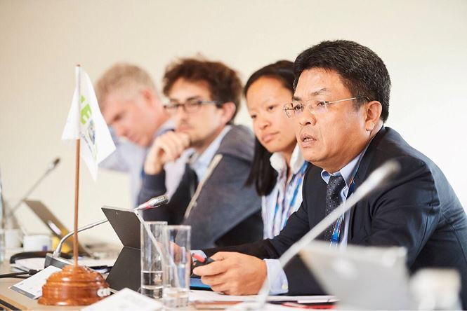 PGS.TS Phạm Anh Tuấn phát biểu tại lễ bàn giao nhiệm vụ. 