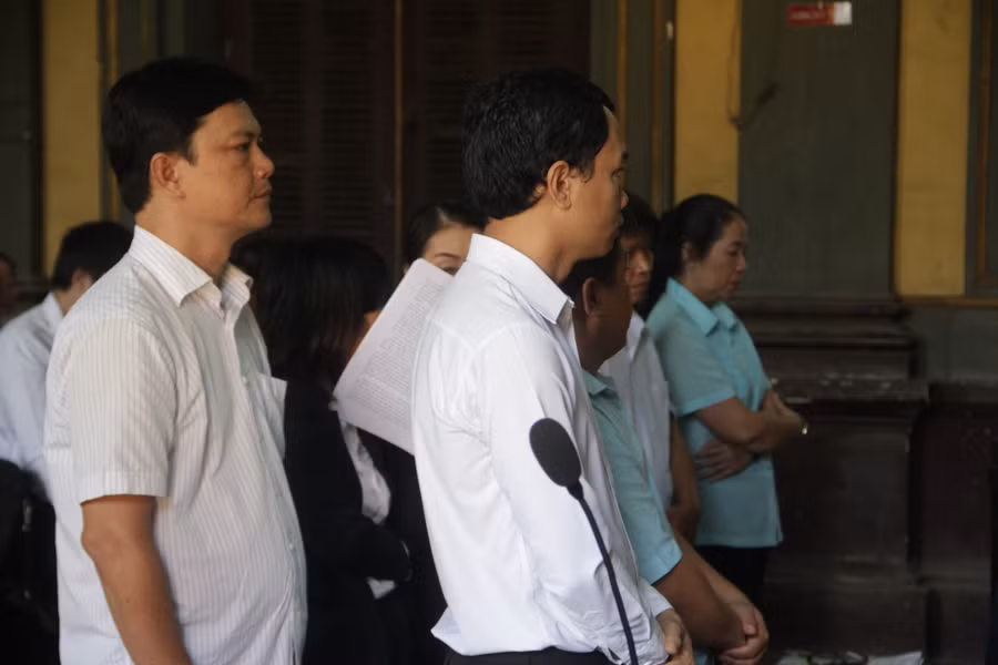  Các bị cáo tại Phiên tòa.