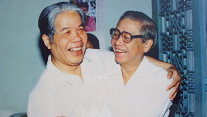 Cố Tổng bí thư Đỗ Mười và cố Thủ tướng Võ Văn Kiệt ẢNH TƯ LIỆU