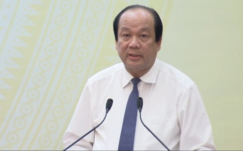 Bộ trưởng Mai Tiến Dũng phát biểu tại cuộc họp báo của Chính phủ chiều 1/10.