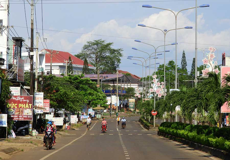 Một góc trung tâm huyện Ia Grai. Ảnh: T.N