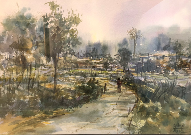 Tác phẩm 'Nắng cao nguyên' của Đỗ Minh Hiếu