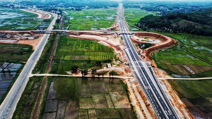 Nút giao thông Dung Quất, thuộc gói thầu A3. Ảnh: Quảng Đà.